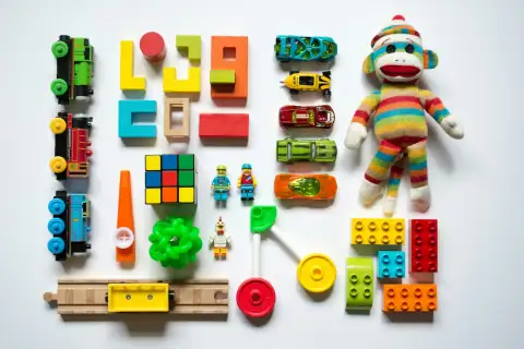 Toys: multicolored learning toys